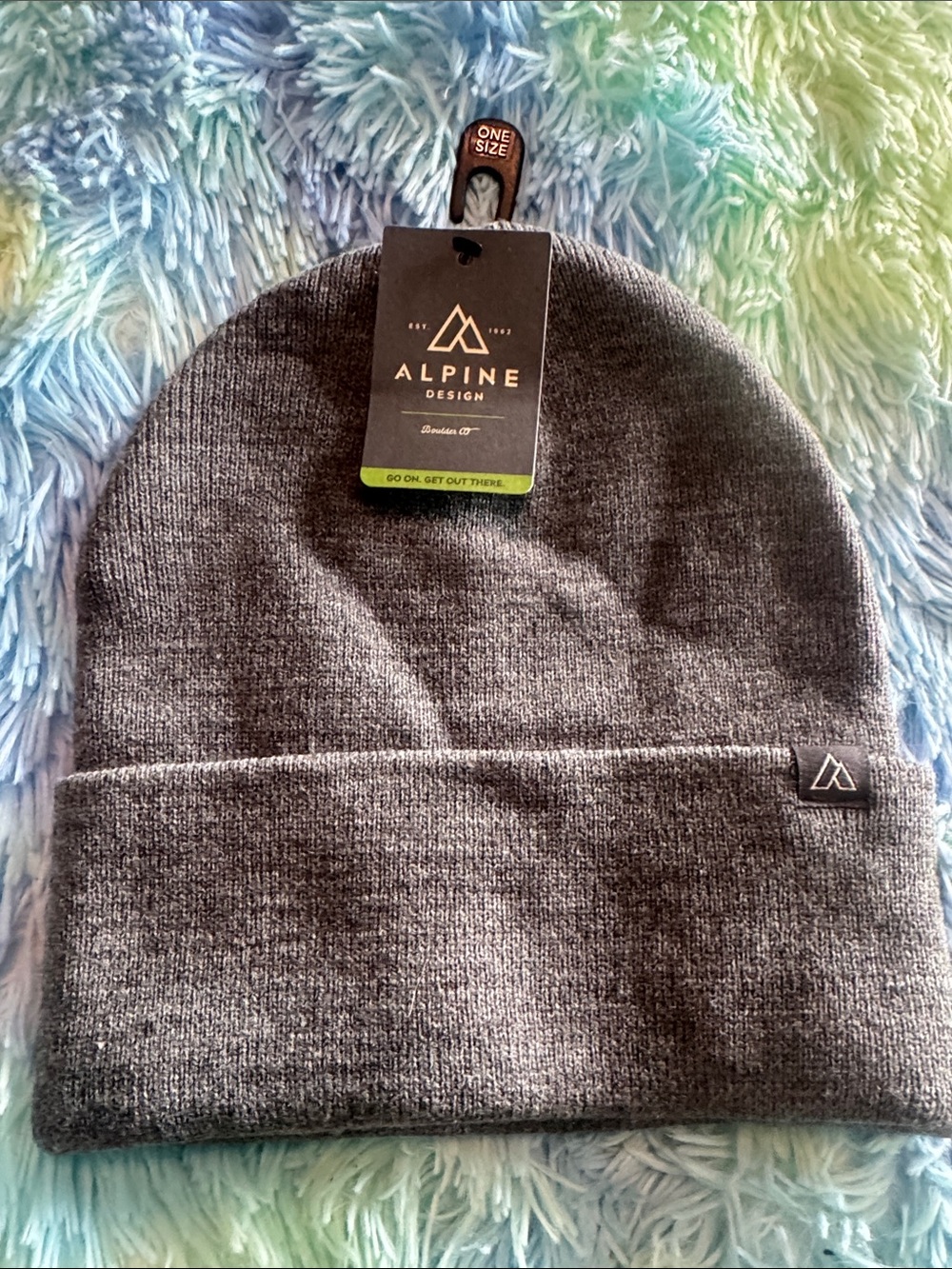 Alpine Design Heather Grey Knit Beanie Hat
